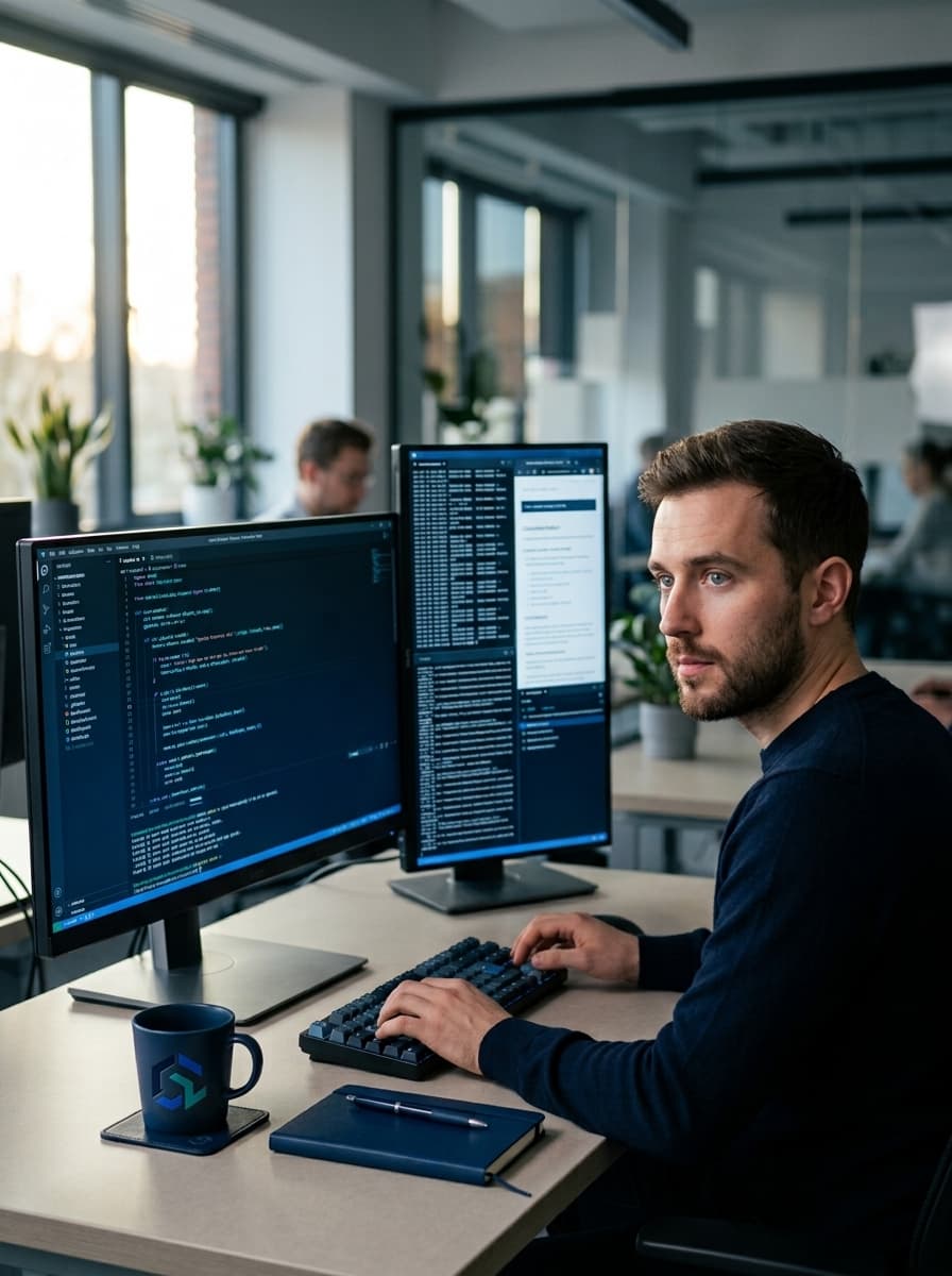 Custom Software Development — CoreSolutionLabz team at work